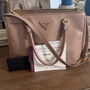 Prada Blush Leather Satchel